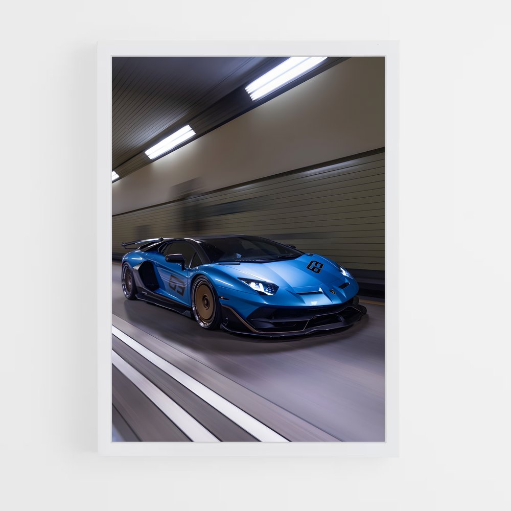 Poster Highway Racer – affiche Lamborghini (vue 3)
